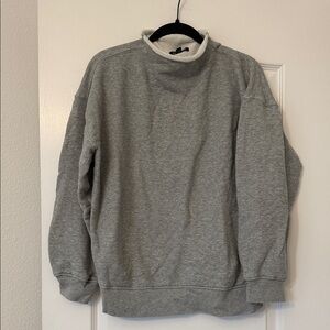 J Crew Roll Neck French Terry Sweatshirt